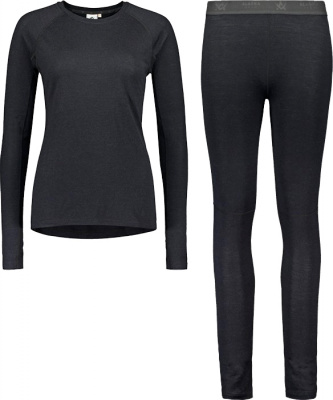 Комплект термо.women's ALASKA Merinо Black
