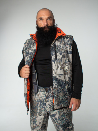 Охотничий двухсторонний жилет FINNHUNT Nordic Open/Signal Camo