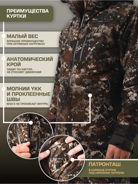 Куртка FINNHUNT Reliable Padded Autumn Camo